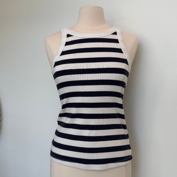 MOTHER Striped 'The Chin Up' Tank - Picture 1 of 5